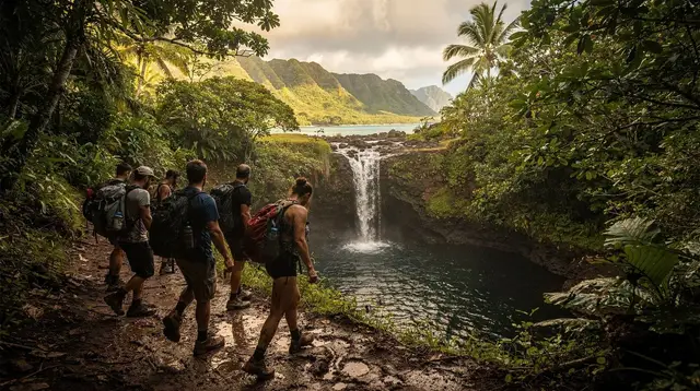 Hiking waterfalls